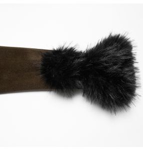 Brown and Black 'Anastasia' Black 2-In-1 Coat Jacket