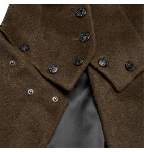 Brown and Black 'Anastasia' Black 2-In-1 Coat Jacket