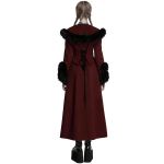 Red and Black 'Anastasia' Black 2-In-1 Coat Jacket