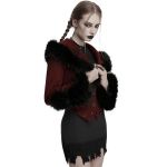 Manteau Veste Deux-En-Un 'Anastasia' Rouge et Noir