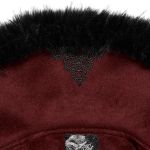 Red and Black 'Anastasia' Black 2-In-1 Coat Jacket