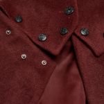 Manteau Veste Deux-En-Un 'Anastasia' Rouge et Noir