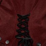 Manteau Veste Deux-En-Un 'Anastasia' Rouge et Noir