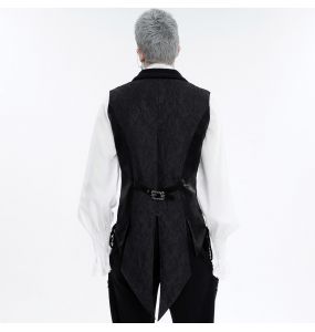 Gilet Queue de Pie 'Edgar' Noir et Gris