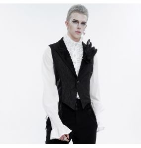 Gilet Queue de Pie 'Edgar' Noir et Gris