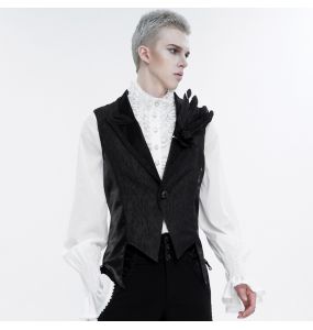 Gilet Queue de Pie 'Edgar' Noir et Gris