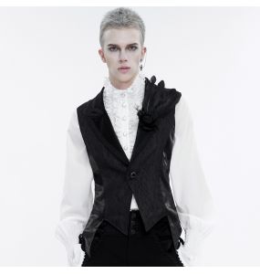 Gilet Queue de Pie 'Edgar' Noir et Gris