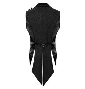 Gilet Queue de Pie 'Edgar' Noir et Gris