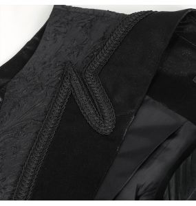 Gilet Queue de Pie 'Edgar' Noir et Gris