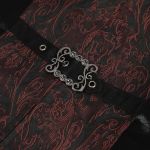 Gilet Queue de Pie 'Edgar' Noir et Bordeaux