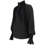 Black 'Edgar' Victorian Shirt