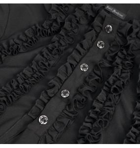 Black 'Edgar' Victorian Shirt