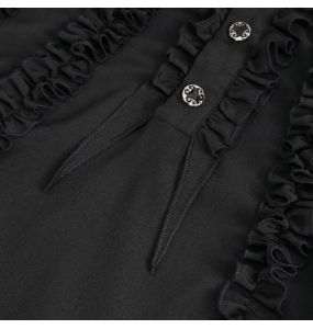 Black 'Edgar' Victorian Shirt
