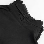 Black 'Edgar' Victorian Shirt