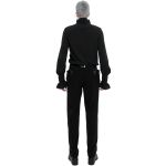 Chemise Victorienne 'Edgar' en Mousseline Noire