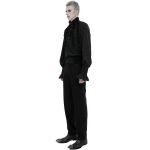 Chemise Victorienne 'Edgar' en Mousseline Noire