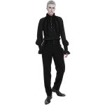 Black 'Edgar' Victorian Shirt
