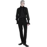 Black 'Edgar' Victorian Shirt