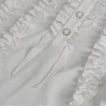 Chemise Victorienne 'Edgar' en Mousseline Blanche