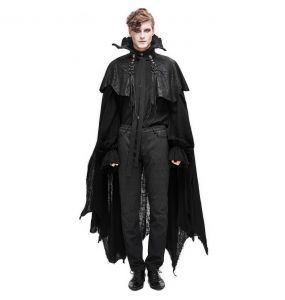 Black 'Vlad' Gothic Cloak