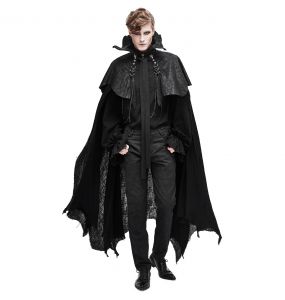 Black 'Vlad' Gothic Cape