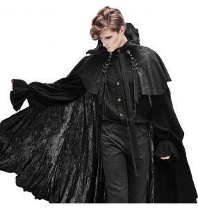 Black 'Vlad' Gothic Cloak