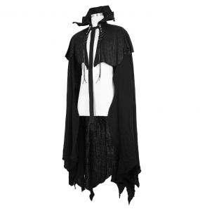 Black 'Vlad' Gothic Cape