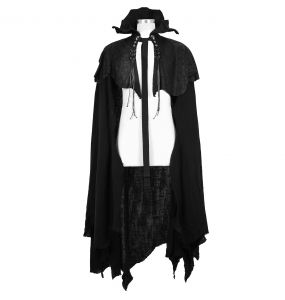 Black 'Vlad' Gothic Cape