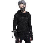 Top à Capuche 'Gothic Damage' Noir