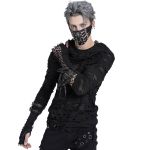 Top à Capuche 'Gothic Damage' Noir