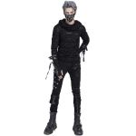 Top à Capuche 'Gothic Damage' Noir