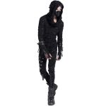 Top à Capuche 'Gothic Damage' Noir