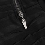 Black Assymetrical 'Cyber Game' Hoddie Top