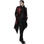 Veste Queue de Pie 'Edward' Rouge et Noire