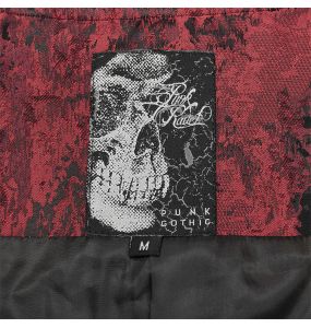 Veste Queue de Pie 'Edward' Rouge et Noire