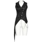 Black Jacquard 'Vittamar' Asymmetric Females Waistcoat