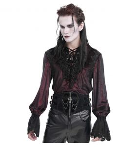 Ceinture Corset Gothique 'Elianor' Noire pour Hommes