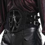 Males Black 'Elianor' Gothic Corset Belt