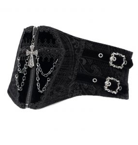 Males Black 'Elianor' Gothic Corset Belt