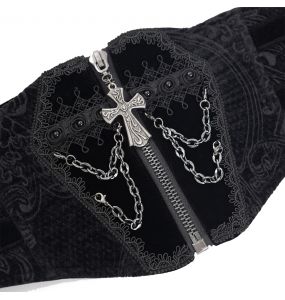 Males Black 'Elianor' Gothic Corset Belt