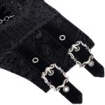 Ceinture Corset Gothique 'Elianor' Noire pour Hommes