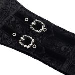 Ceinture Corset Gothique 'Elianor' Noire pour Hommes