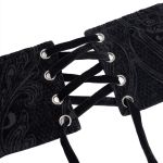 Ceinture Corset Gothique 'Elianor' Noire pour Hommes