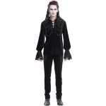 Chemise Victorienne 'Dorian' en Velours Noir