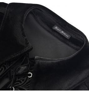 Black Velvet 'Dorian' Victorian Shirt