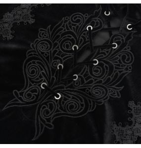 Black Velvet 'Dorian' Victorian Shirt