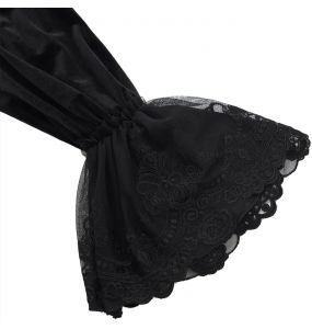 Black Velvet 'Dorian' Victorian Shirt