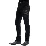 Pantalon 'Dorian' en Velours Noir