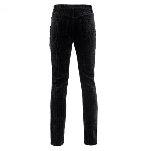 Pantalon 'Dorian' en Velours Noir