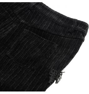 Pantalon 'Dorian' en Velours Noir